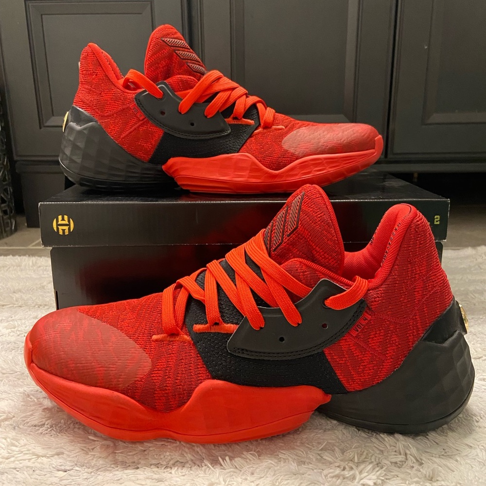 Adidas Harden Vol. 4 Red Basketball Shoes